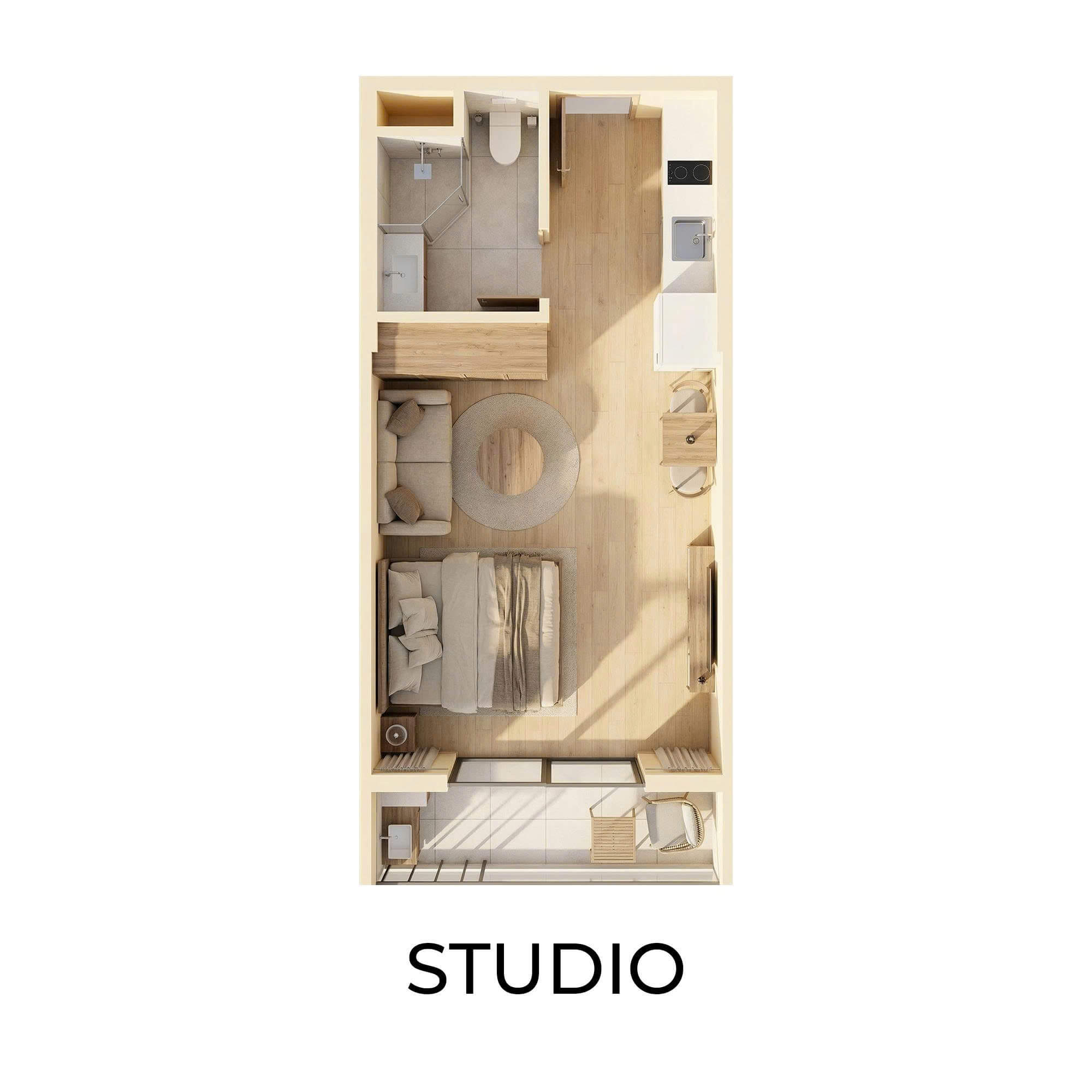 phân khu The Parkland - căn hộ studio – lựa chọn dòng tiền cho thuê